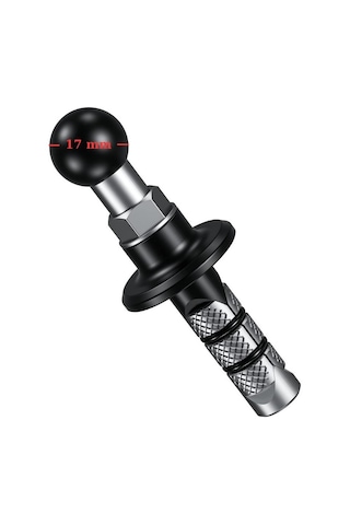 Motosiklet 17mm Toplu Çatal Bağlantı Telefon Tutucu Adaptörü Racing Modeller Için Nikel - Siyah