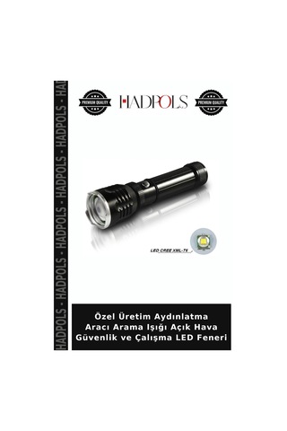 Özel Üretim Aydınlatma Aracı Arama Işığı Açık Hava Güvenlik Ve Çalışma Led Feneri