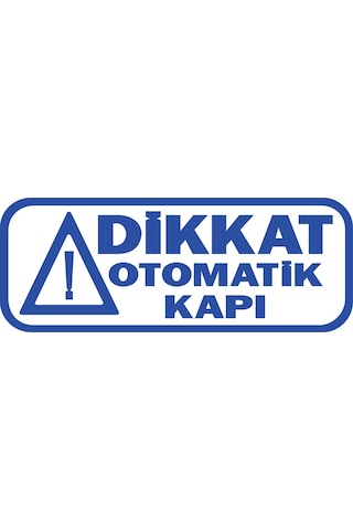 Otomatik Kapı Uyarı Yazısı (16 X 6 Cm) Sticker