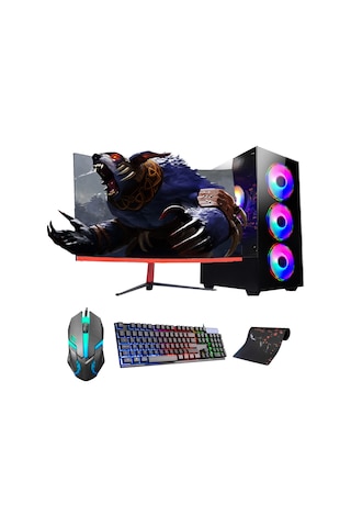 Ramtech FF538 i7-10700F 16 GB 512 GB SSD 23.6" Dos Masaüstü Oyuncu Bilgisayar