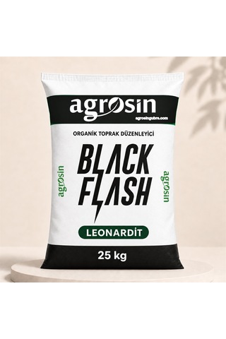Agrosin Black Flash Leonardit Organik Toprak Düzenleyici Granül 25 kg