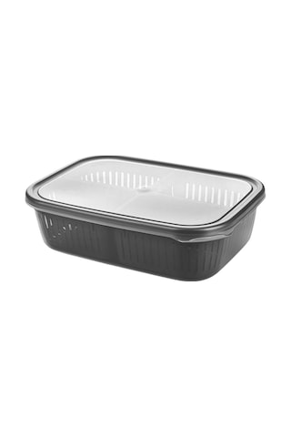 Adet 4 Bölmeli Süzgeçli Sızdırmaz Saklama Kabı- Zeytinlik Turşuluk Organizer 3 2 Litre Diğer