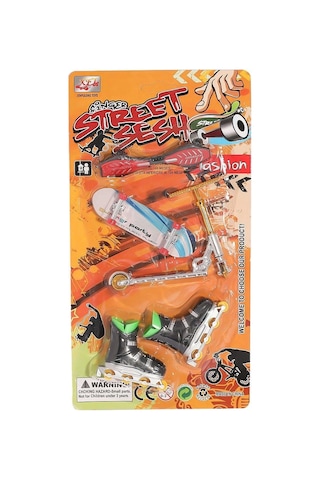 Kzl-012-a7 Kartela Kaykay Paten Scooter Oyun Seti - 1 Adet Stokta Olan Gönderilir Turuncu
