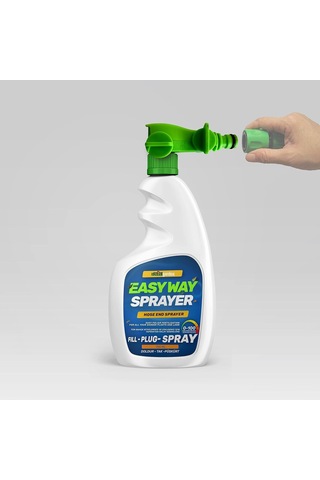 Ekosolfarm Easy Way Hortum Ucu Sprayer + 1 Litre Ekosolfarm Sıvı Solucan Gübresi - Çim Ve Tüm Bahçe Bitkileri İçi 0,250
