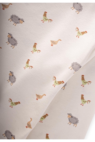 Pijama Takım 1-5 Yaş Karışık Hayvan Desen Ekru