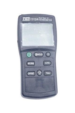 Tes-1312a Yüksek Hassasiyetli Tip K Termometre Çift Kanal