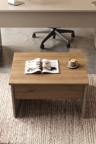 Robin Home Opus 72x52 Cm Ofis Sehpası Orta Sehpa Sepet-kumsal Kahverengi