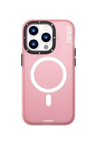Apple Uyumlu iPhone 14 Pro Max Kılıf Magsafe Şarj Özellikli Youngkit Colored Sand Serisi Kapak