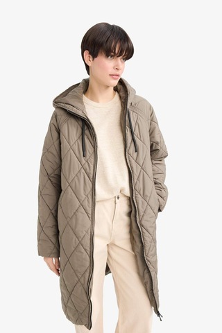 Defacto Regular Fit Kapüşonlu Kapitoneli Fermuarlı Parka F2882ax25wnkh402 Haki-kh402