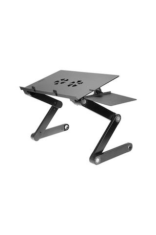 Laptop Yatak Sehpası Portatif Katlanabilir Laptop Sehpası Notebook Sehpası Mouse Pad'li