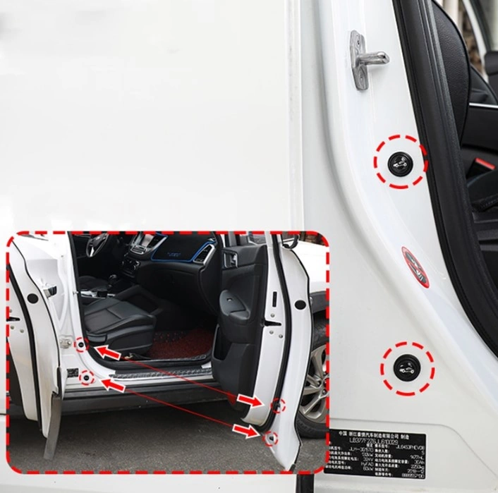 Araba Kapı Ses Ve Darbe Emici Pad 10 Adet Siyah 4490