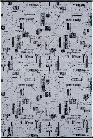 Çam Halı Bodrum Bdr 113 Gri Özel Latex Kaymaz Tabanlı Kilim