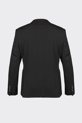 Siyah Casual Slim Fit Bi-stretch Ceket Siyah