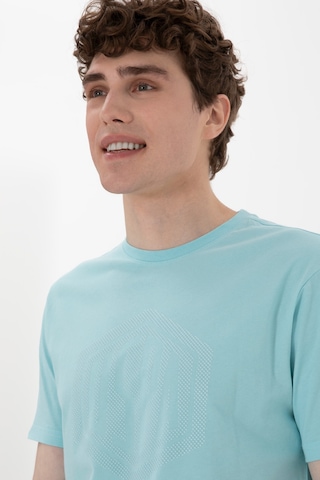 U.S. Polo Assn. Erkek Regular Fit Bisiklet Yaka Aqua Tişört 50300382-VR007