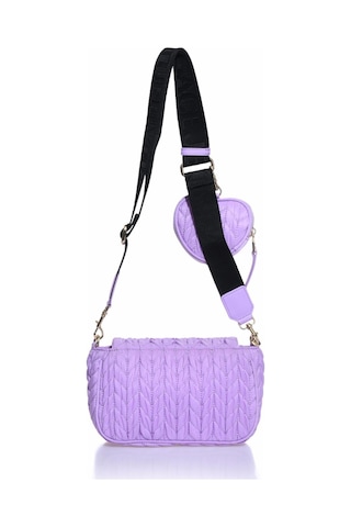 Versace Jeans Couture 74va4bo5-zs584-302 Lila Kadın Omuz Çantası Lila
