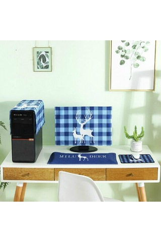 Sones 3'ü 1 Arada Basit Masaüstü Bilgisayar Pc Toz Kılıfı, Boyut: 20-22 İnç Geyik Diğer