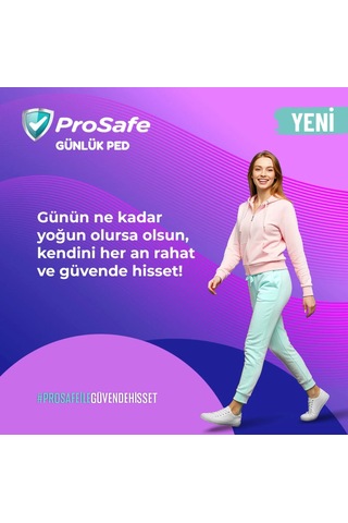 Prosafe Günlük Ped Extra Uzun 20 Adet