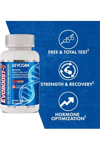 Evogen Evoboost-t Testo Booster Optimization Ashwa/gandha Tesnor