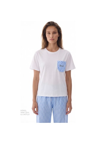 Penti Gokyüzü Mavisi Pajama Time Pamuklu Pantolon Pijama Takımı