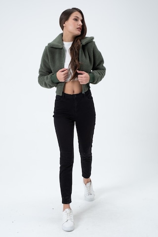 Kadın Polar Ceket Açık Yeşil