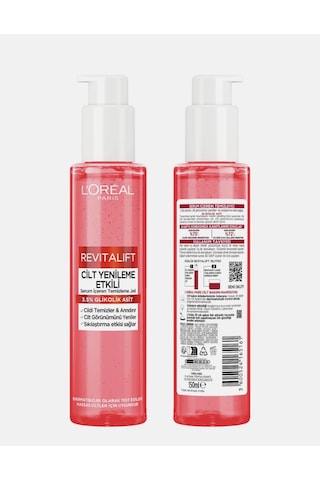 L'Oréal Paris Revitalift Cilt Yenileme Etkili Glikolik Asit Yüz Yıkama Jeli 150 ML