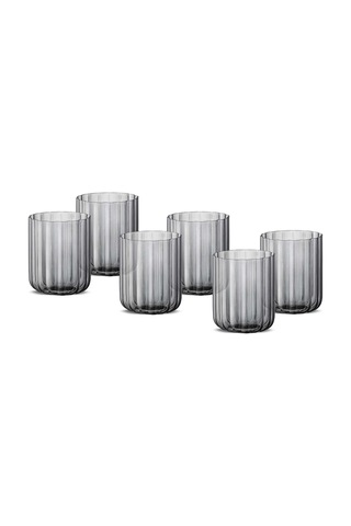 Jumbo Foggy Grey 6'lı Su Bardağı Gri