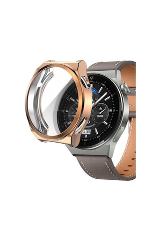 Huawei Watch Gt 3 Pro 43mm Mkst Watch Gard 02 Koruyucu Silikon - Rose Gold