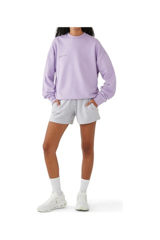 Pangaia 365 Ağırlıkta Kadın Sweatshirt - Orkide Moru Mor