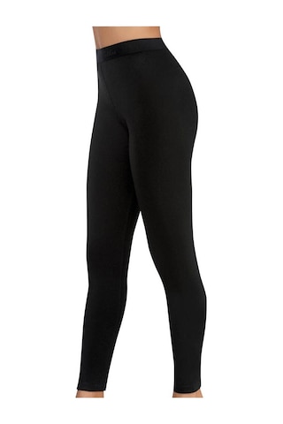 Kadın Kışlık Termal Sıcak Tutan Tayt Fanila Takım Set Siyah Siyah