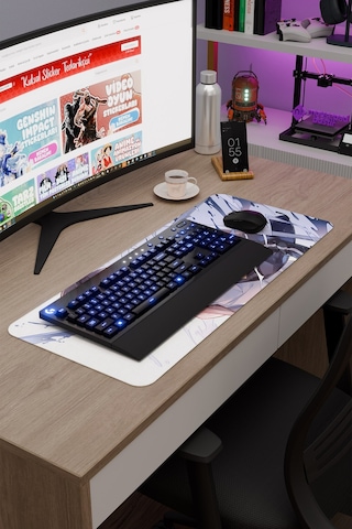 Noragami Kaymaz Dikişli Kauçuk Oyuncu Mousepad V2 - 70x30 Xl Gaming Mouse Pad Fare Altlığı