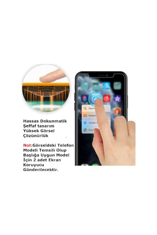Samsung Galaxy M31s Uyumlu Şeffaf Kırılmaz Temperli Ekran Koruyucu Telefon Camı 2 Adet