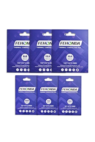 Fehonda Termal Pad 85x45 Mm Gerçek 8 Watt 85x45x2.00 Mm