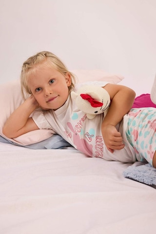 Defacto Fitilli 2li Ecru Pijama Takımı Kız Bebek H9307a526smer233 Ekru-er233