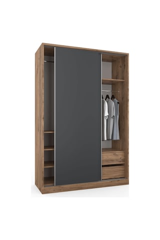 Vega Raydolap 140x210 - Sürgülü - Atlas Çam - Antrasit