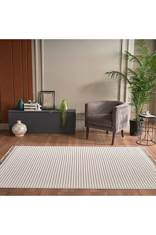 Deco Alvin 12612 Halı Yolluk Krem İskandinav