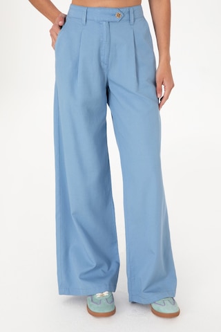 U.S. Polo Assn. Kadın Mavi Loose Fit Kanvas Pantolon 50300631-VR036