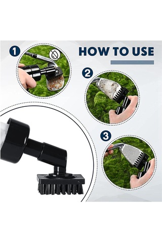 St Golf Kulübü Temizleyici Golf Temizleme Fırçası 16 Cm Golf Kulübü Temizleme Fırçası Golf Kulübü Temizleme Aleti D