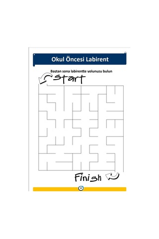Okul Öncesi Labirent Kitabı (2-6 Yaş)