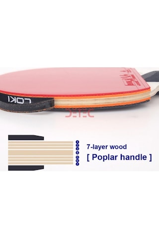 Loki İttf Onaylı Masa Tenisi Raket Set 2 Raket Top Kılıf