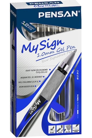Pensan My Sign Jel Imza Kalemi 1.0 Mm 12 Li 1 Paket 12 Adet