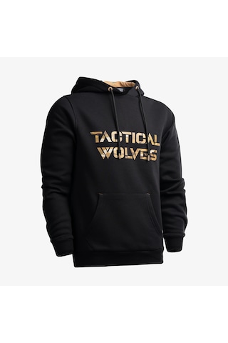 Tactıcalwolves Tactical Wolves Classic Erkek Siyah Hoodie