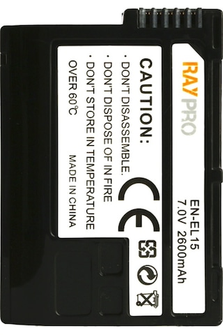 Nikon D7000 D7100 D7200 D7500 için En-El15 Batarya Pil