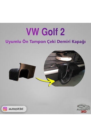 Vw Golf 2 Uyumlu Ön Tampon Çeki Demiri Kapağı