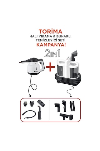 Torima V22B Koltuk Ve Halı Yıkama Makinesi CB-902A Çok Fonksiyonlu Buharlı Temizleyici