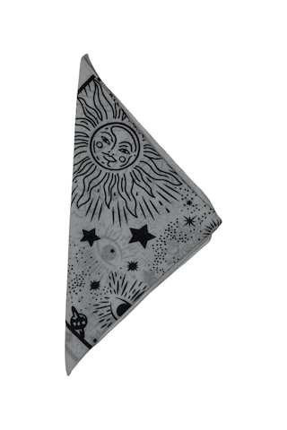 Bandana Atmosfer Desenli Kare Beyaz