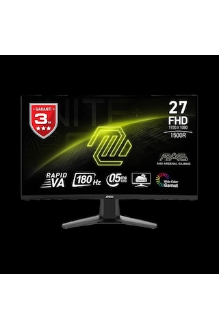 Mon Msı Mag 27c6f 27" Fhd Curve Rapıd Va 180hz 1ms