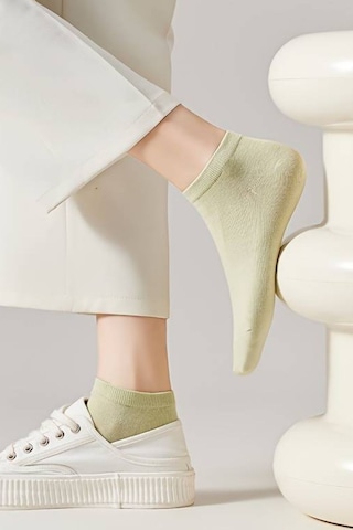 Kral Socks Yazlık Pamuklu Penye Kadın Patik Çorap 10 Çift - Çok Renkli