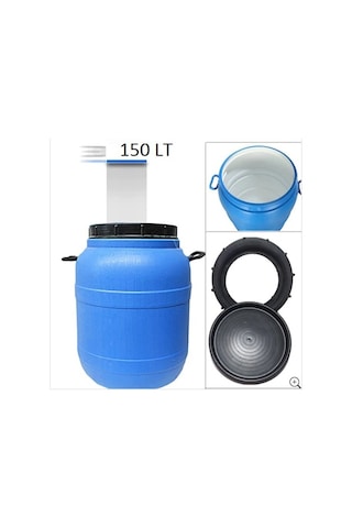 100X150 Litre Plastik Yağ Varil Şarap Pekmez Turşu Varili 100 Litre Çok Renkli