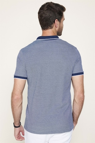 Tudors Erkek Slim Fit Dar Kesim Pamuklu Fermuarlı Lacivertvert Polo Yaka Tişört-27589-Lacivertvert Lacivert