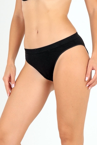 Doremi Seamless Normal Bel Kadın Slip Siyah